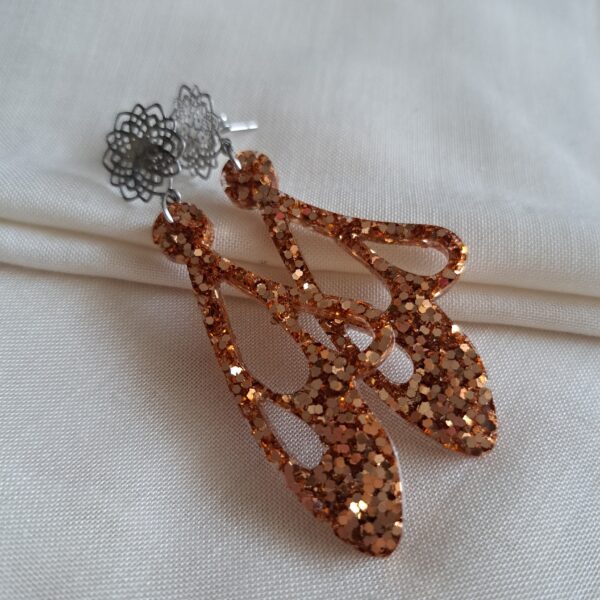 Glitter oorbellen