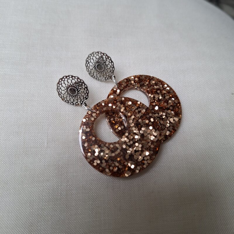 Champagne/goud glitter