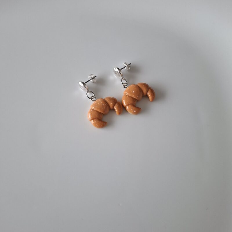 Croissantjes oorbellen